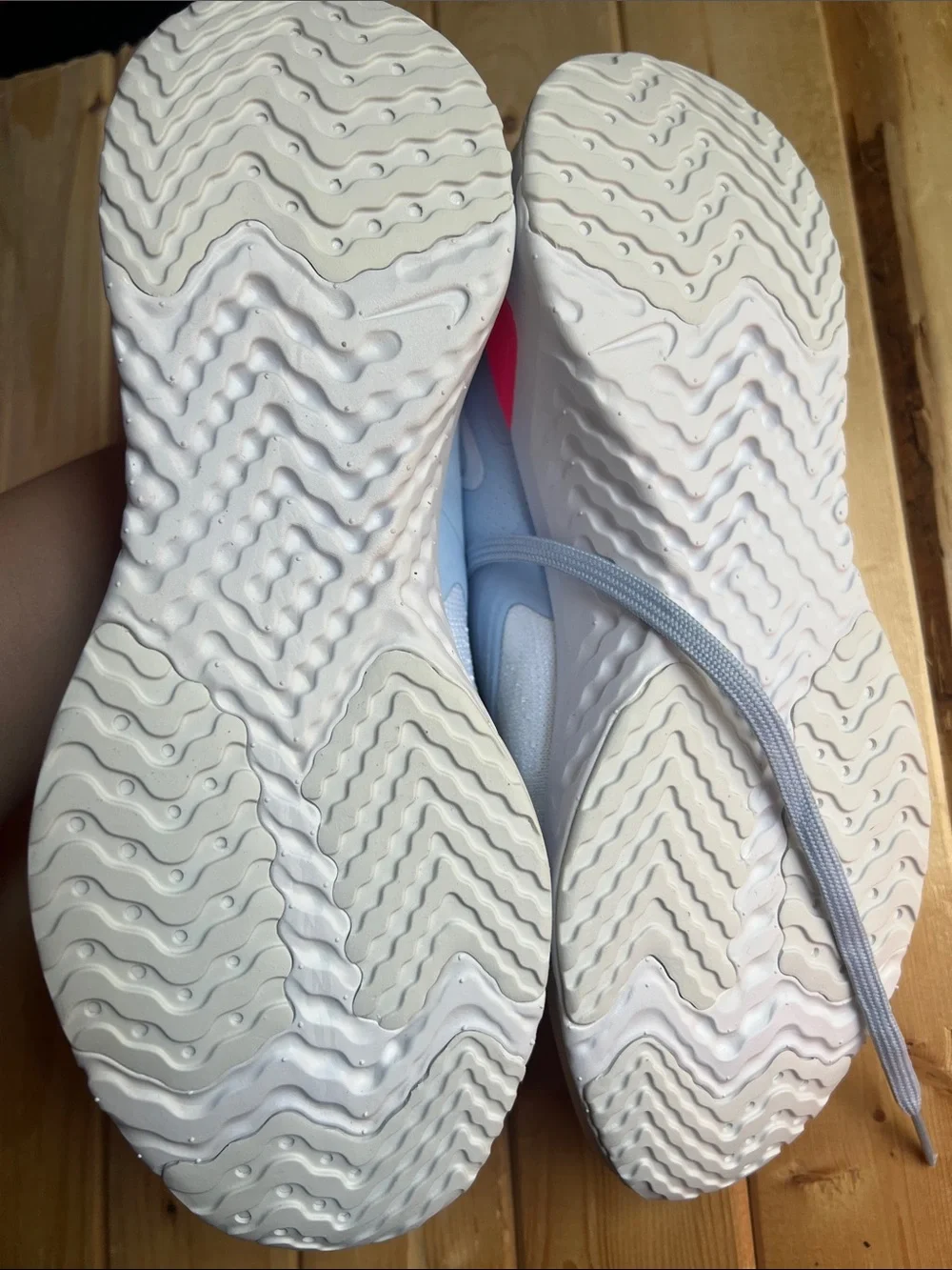 Nike Women’s Light Blue and Pink Running Shoes